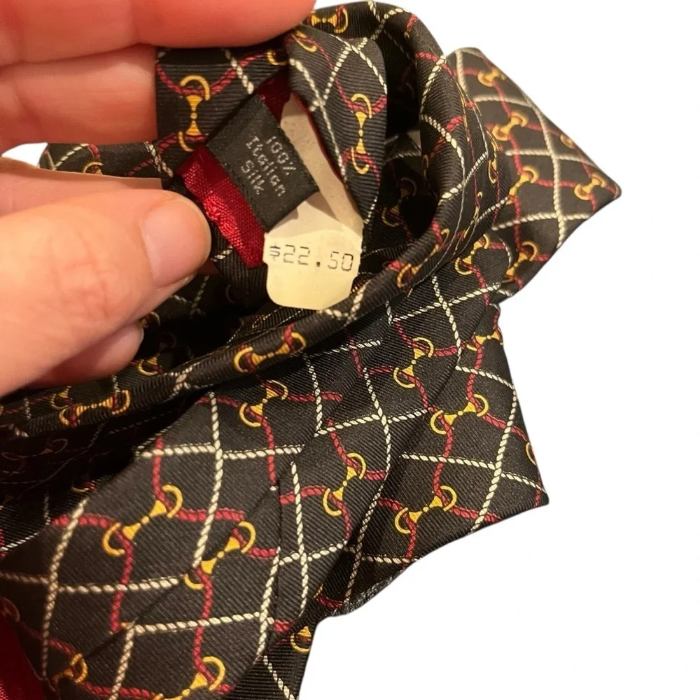 Vintage halston tie lot made in USA silk bow ties floral blue black purple new